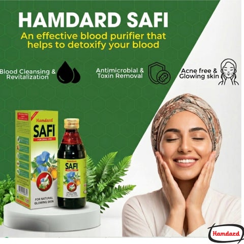 Hamdard Safi Blood Purifier Syrup for Healthy and Glowing Skin 500ml